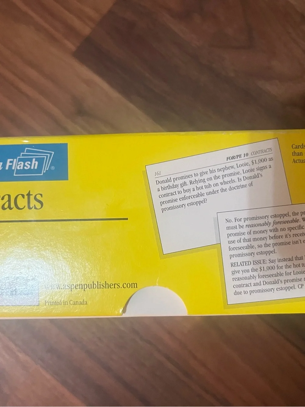 Law in a Flash Contracts Study Cards.